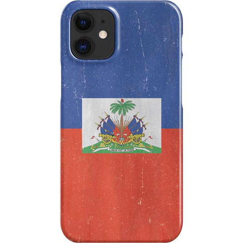 Haiti Flag Distressed iPhone 12 Mini Lite Case